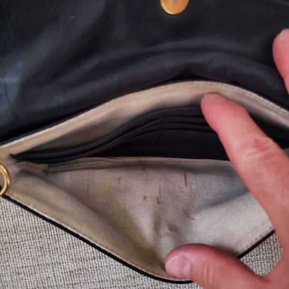 Michael Kors Leather Whipstich Style Clutch - Picture 9 of 13